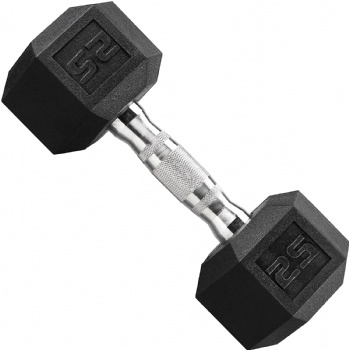 Hex Rubber Dumbbell