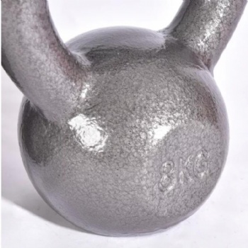 Grey Cast Iron Kettlebell Set