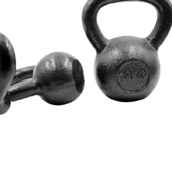 Black Cast Iron Kettlebell Set