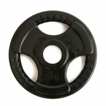 Black Rubber Coated Weight Plate
