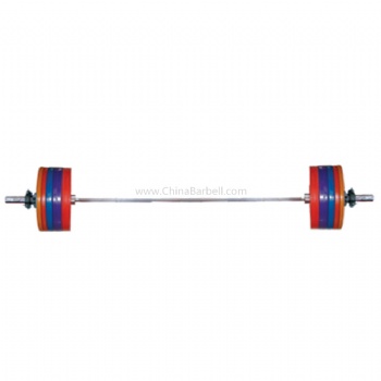 115KG Adjust Bumper Barbell Set - CB-DB038