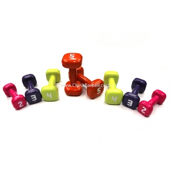 Vinyl /Neoprene Dipping Dumbbell （Square）- CB-DB047