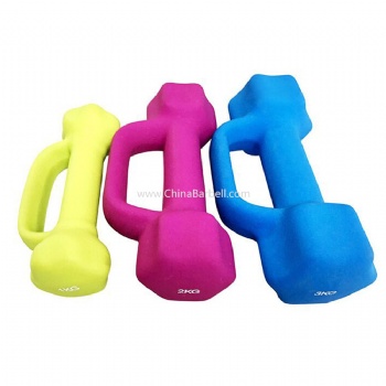 Vinyl /Neoprene Dipping Dumbbell w.handle - CB-DB049