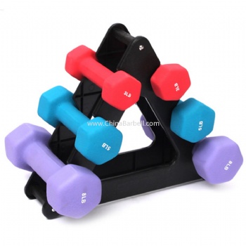 Vinyl/Neoprene Dipping Dumbbell Set - CB-DB057