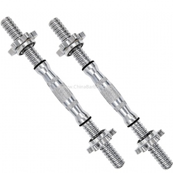 Chrome Threaded Bar With Curl Grip - CB-BR003